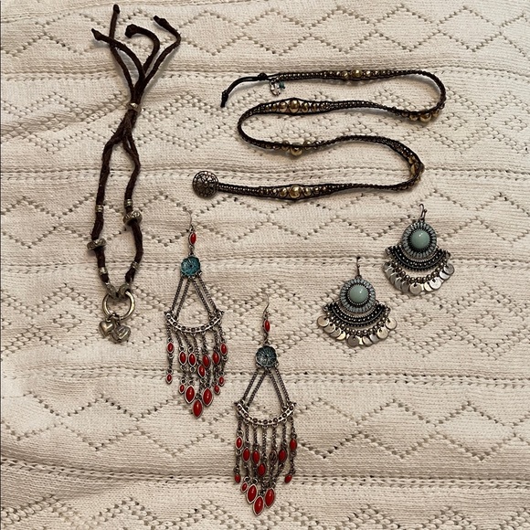 Lucky Brand Jewelry - Lucky Brand Bracelet Anklet Earrings Bundle 📿